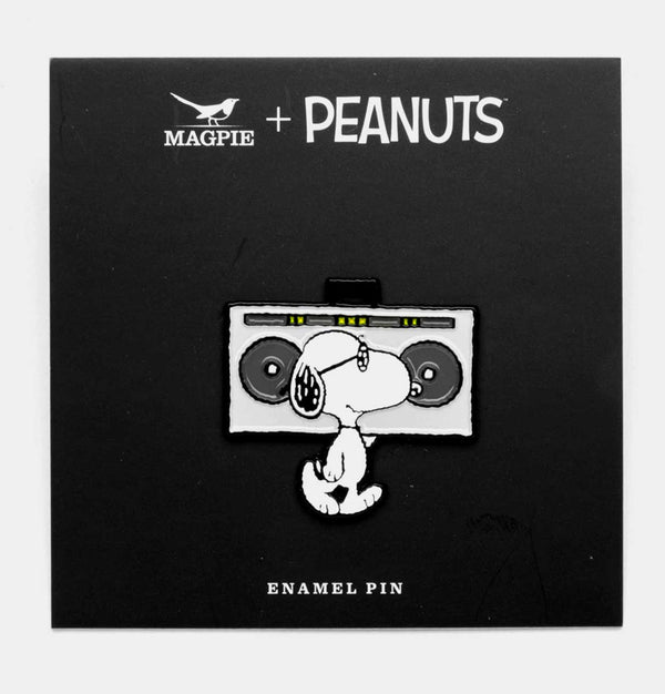 Peanuts Music Is Life Boombox Pin