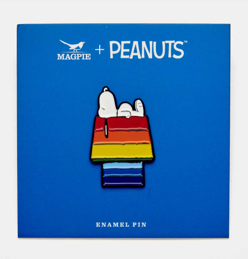 Peanuts Vibes Rainbow House Pin