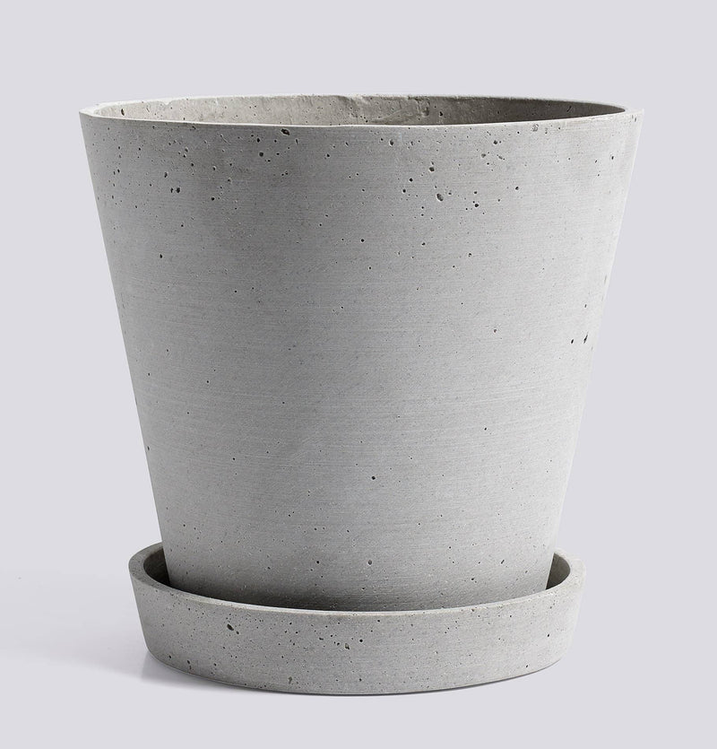 HAY Flowerpot with Saucer - XL Grey - HUH. Store