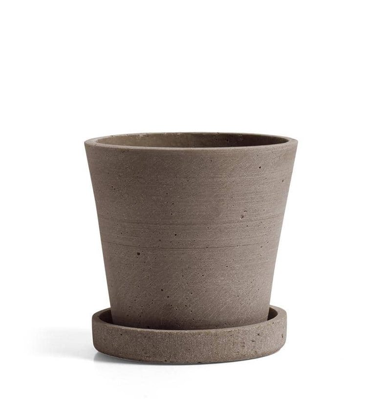 HAY Small Flowerpot with Saucer - Terracotta - HUH. Store