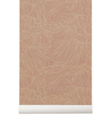 Ferm Living Coral Wallpaper - Dusty Rose/Beige - HUH. Store
