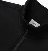 Carhartt WIP Half Zip American Script Sweatshirt in Black