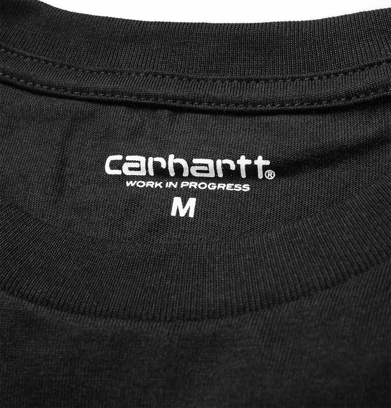 Carhartt WIP Pocket Long Sleeve  T-Shirt in Black
