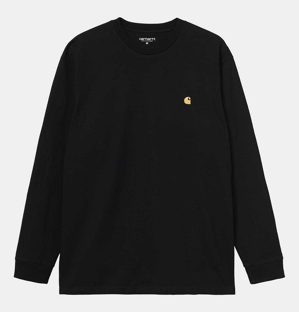 Carhartt WIP Chase Long Sleeve T-Shirt in Black
