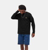 Carhartt WIP Chase Long Sleeve T-Shirt in Black