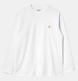 Carhartt WIP Chase Long Sleeve T-Shirt in White