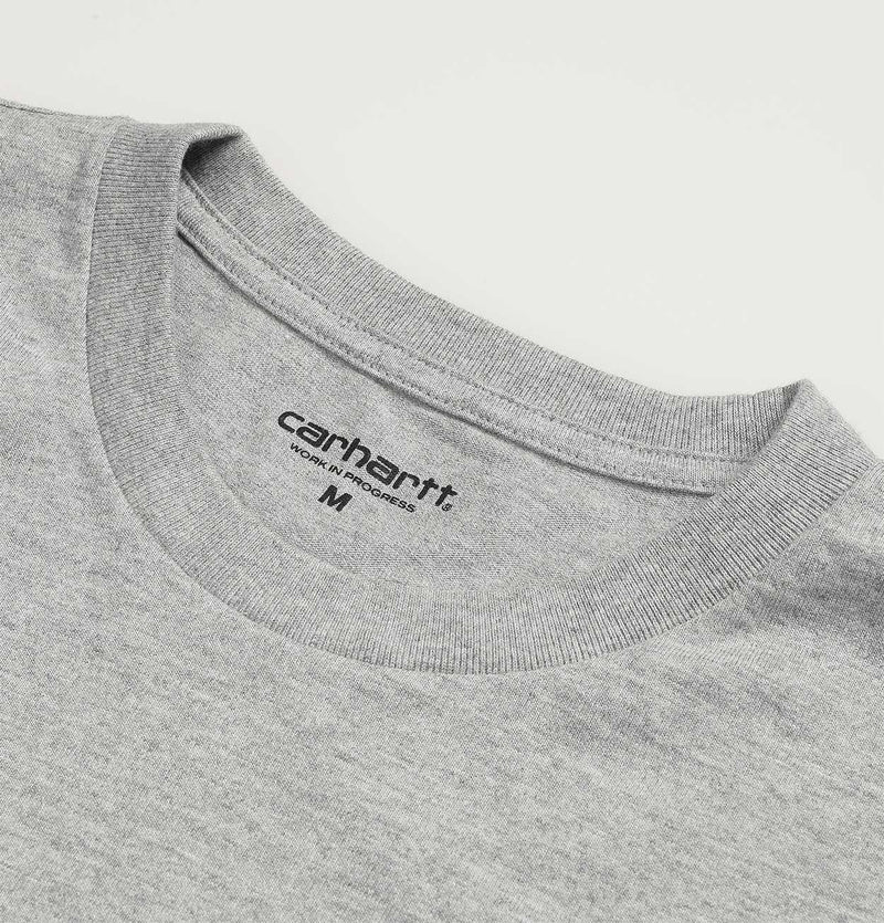 Carhartt WIP Chase Long Sleeve T-Shirt in Grey Heather