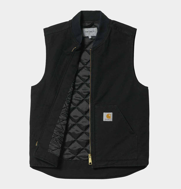 Carhartt WIP Classic Vest in Black Rinsed