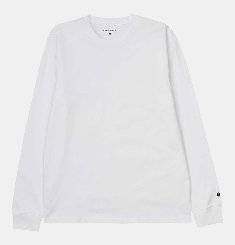 Carhartt WIP Base Long Sleeve T-Shirt in White