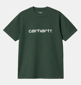 Carhartt WIP Script T-Shirt in Treehouse