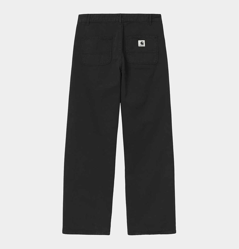Carhartt WIP Women's Simple Pant in Black Stone Washed