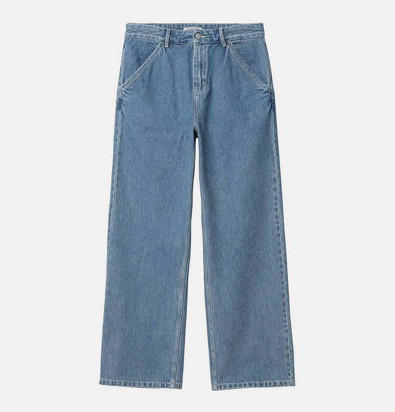 Carhartt WIP Women's Simple Pant in Blue Stone Washed