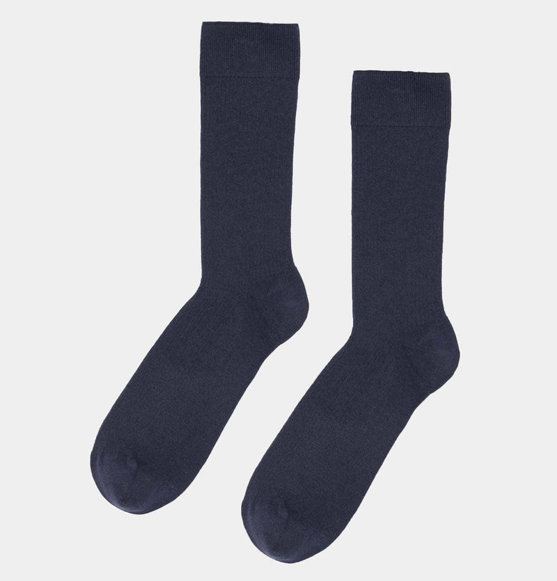 Colorful Standard Men's Classic Organic Cotton Socks in Navy Blue