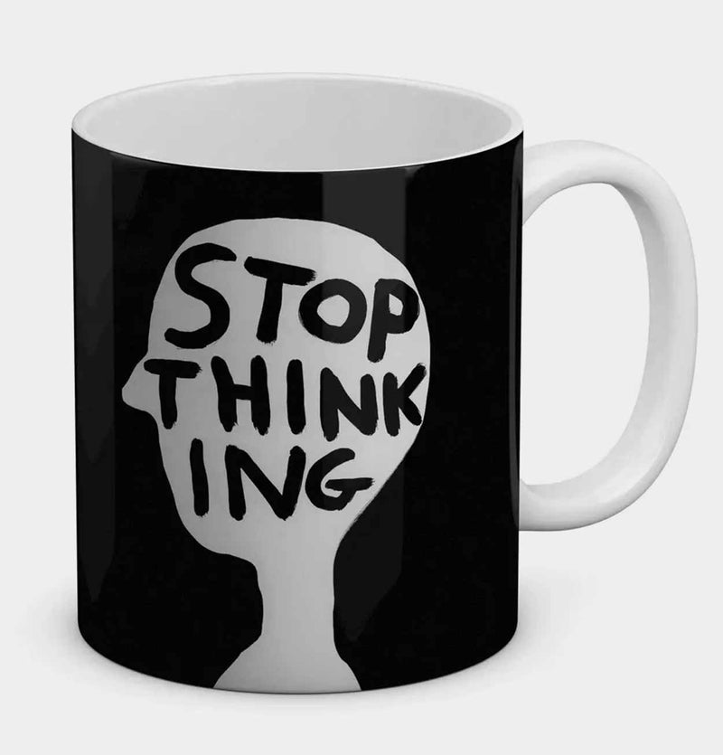 David Shrigley Stop Thinking Mug
