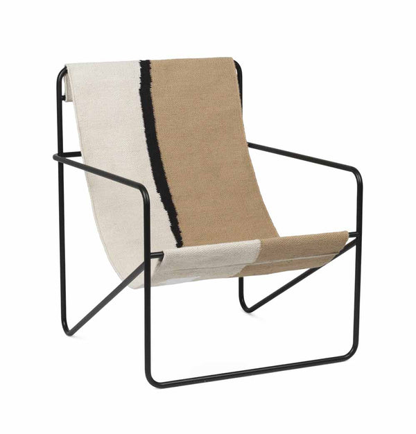 Ferm Living Desert Lounge Chair – Black/Soil