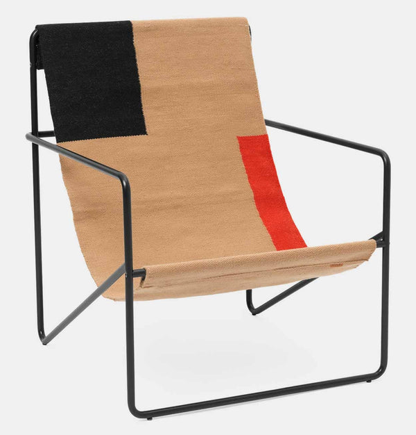 Ferm Living Desert Lounge Chair – Black/Block