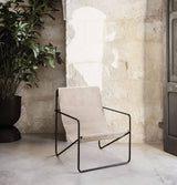 Ferm Living Desert Lounge Chair – Black/Solid Cashmere