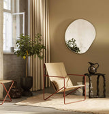 Ferm Living Desert Lounge Chair – Poppy Red/Sand