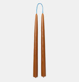 ferm LIVING Dipped Candles in Amber – Set of 2
