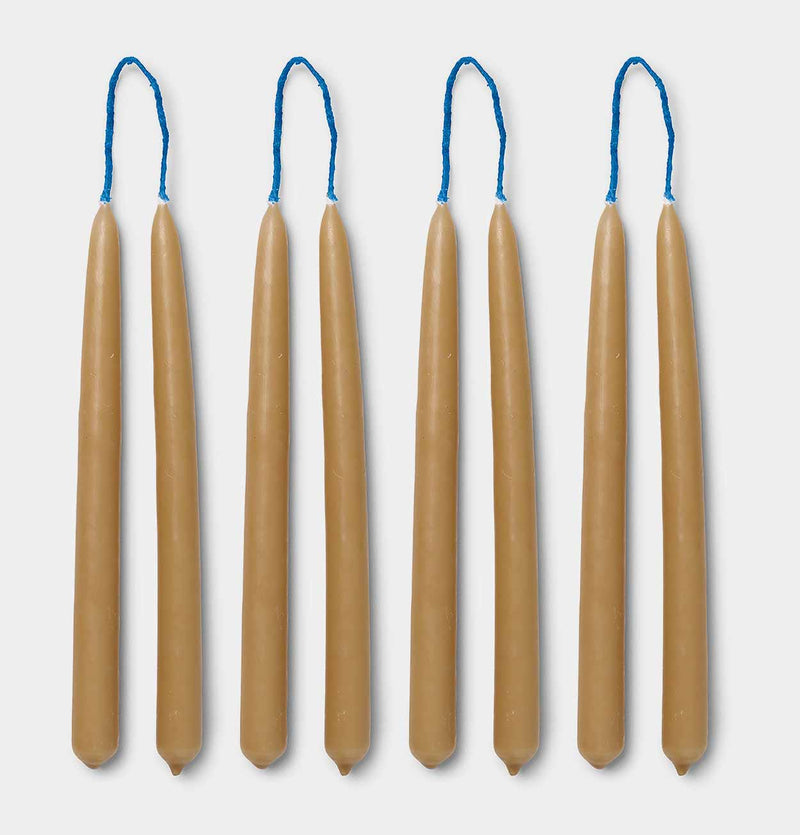 ferm LIVING Dipped Candles in Straw – Set of 8