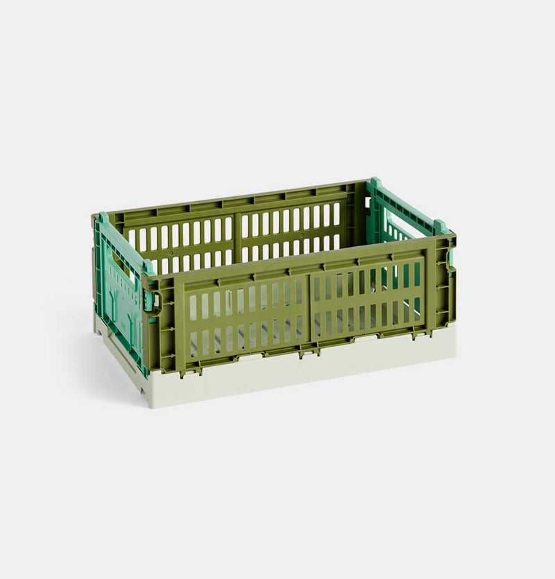 HAY Colour Crate Mix – Small – Olive Dark Mint