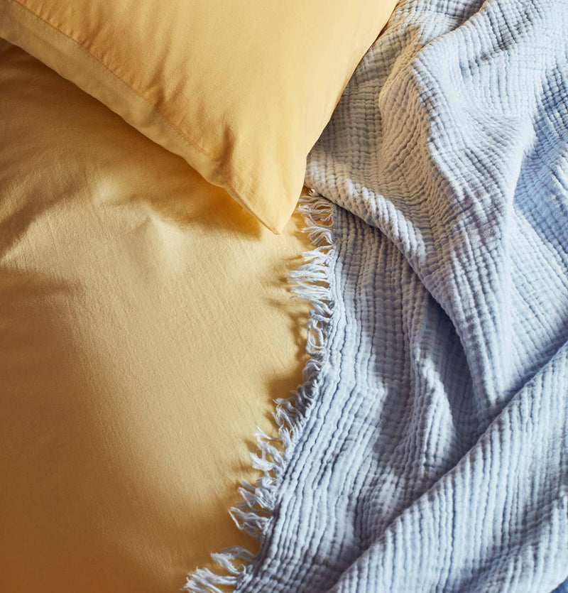 HAY Crinkle Bedspread – Light Blue