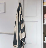 HAY Frotté Stripe Bath Towel – Dark Green