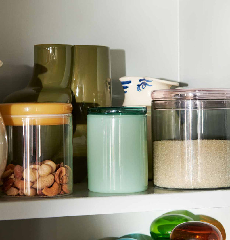 HAY Borosilicate Glass Jar in Jade Green – Small