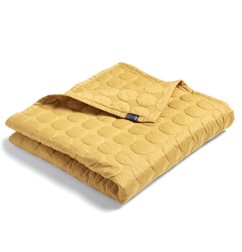 HAY Mega Dot Bedcover – 260 x 260 cm – Mustard