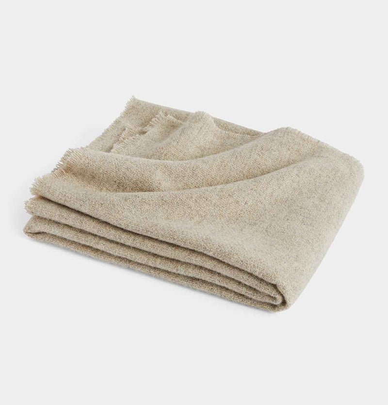 HAY Mono Blanket in Creme Melange