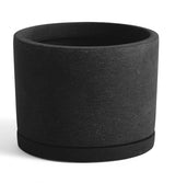 HAY Plant Pot with Saucer – L – Black