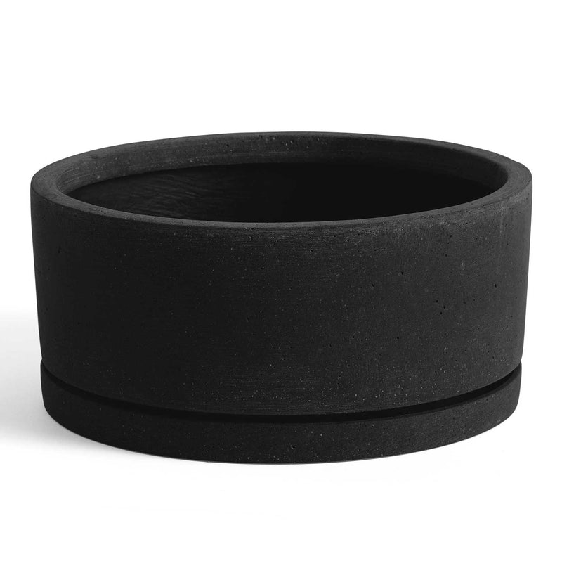 HAY Plant Pot with Saucer – XL – Black