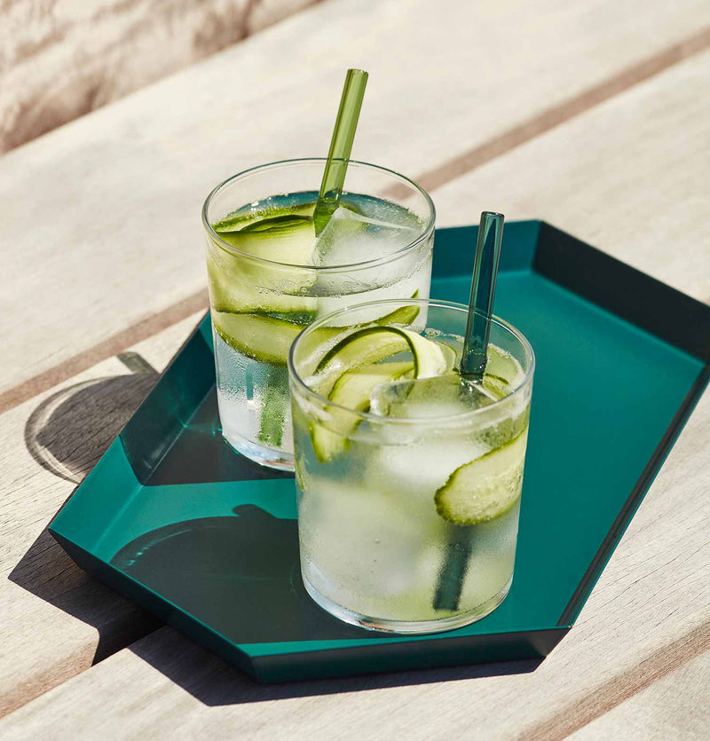 HAY Sip Glass Straw Set – Cocktail