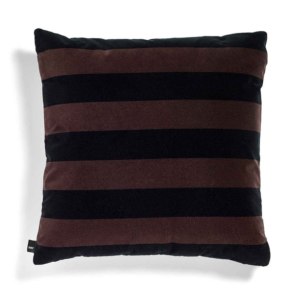 HAY Soft Stripe Cushion – 58 x 58 cm – Burgundy