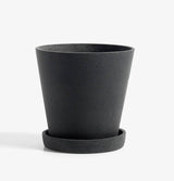 HAY Medium Flowerpot with Saucer - Black - HUH. Store