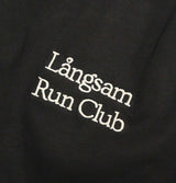 Långsam Run Club Embroidered Logo T-Shirt in Black
