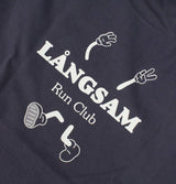 Långsam Run Club Original T-Shirt in Midnight Blue