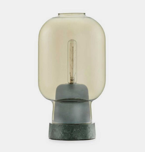 Normann Copenhagen Amp Table Lamp in Gold and Green