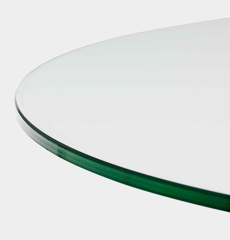 Normann Copenhagen Ding Coffee Table – Clear Glass and Natural Oak
